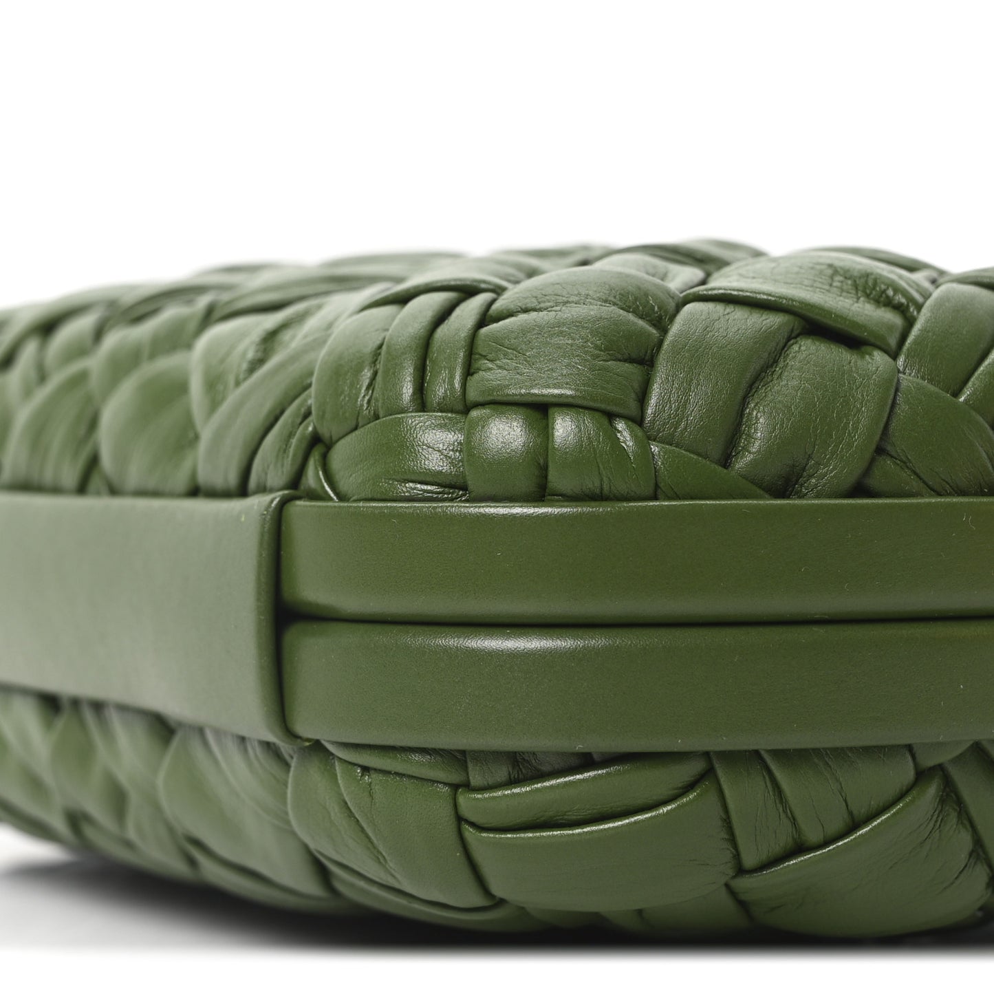 Calfskin Intrecciato Knot On Strap Avocado