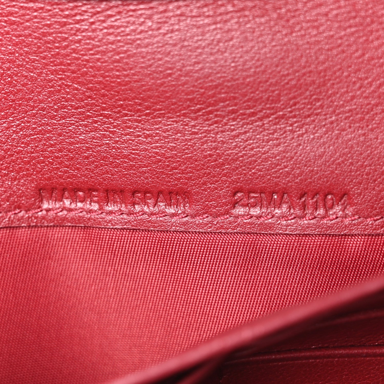 Christian Dior Patent Cannage Rendez-vous Chain Wallet Red 7 of 10