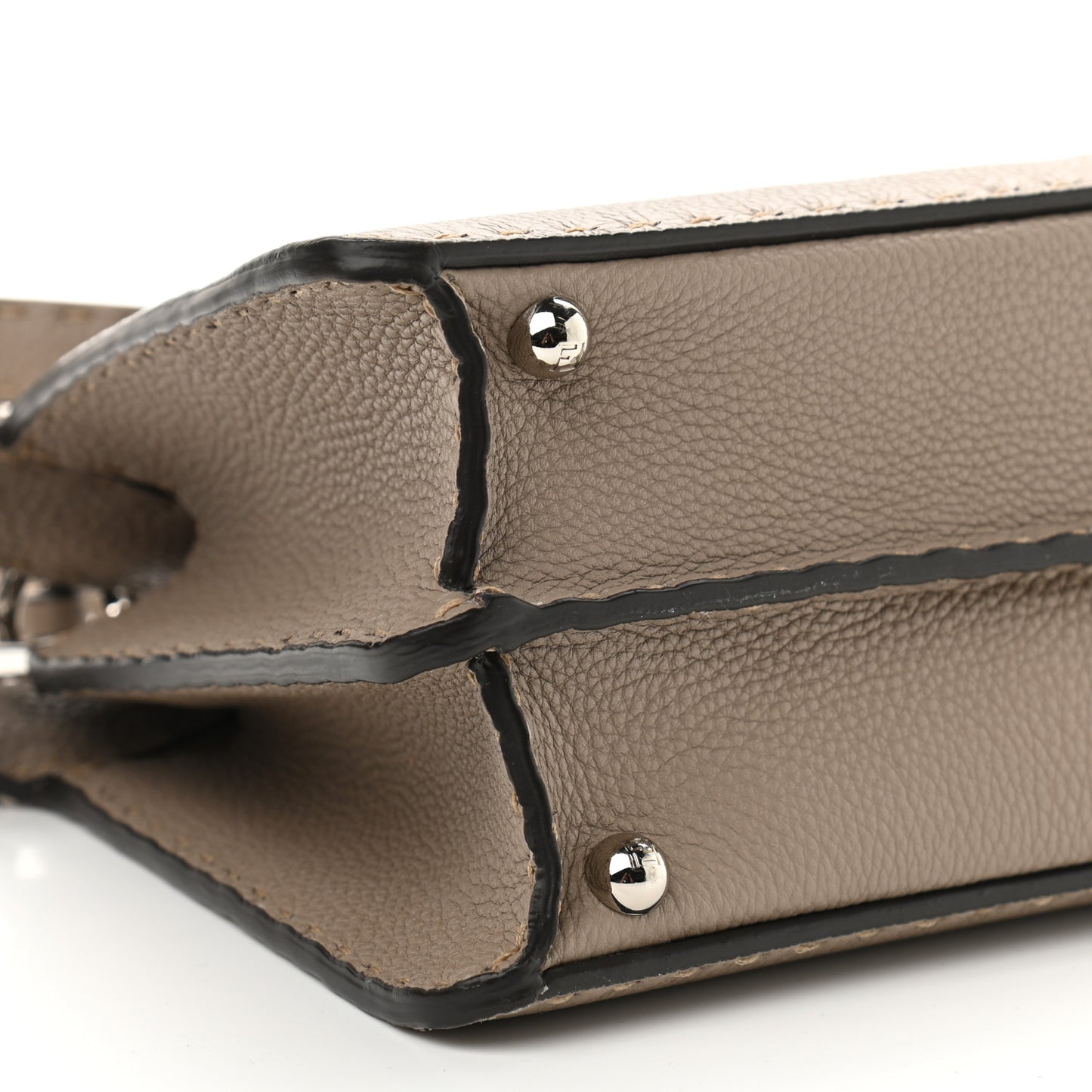 Cuoio Romano Selleria Chamois Small Peekaboo I SEE U Satchel Corda Camelia Cipria