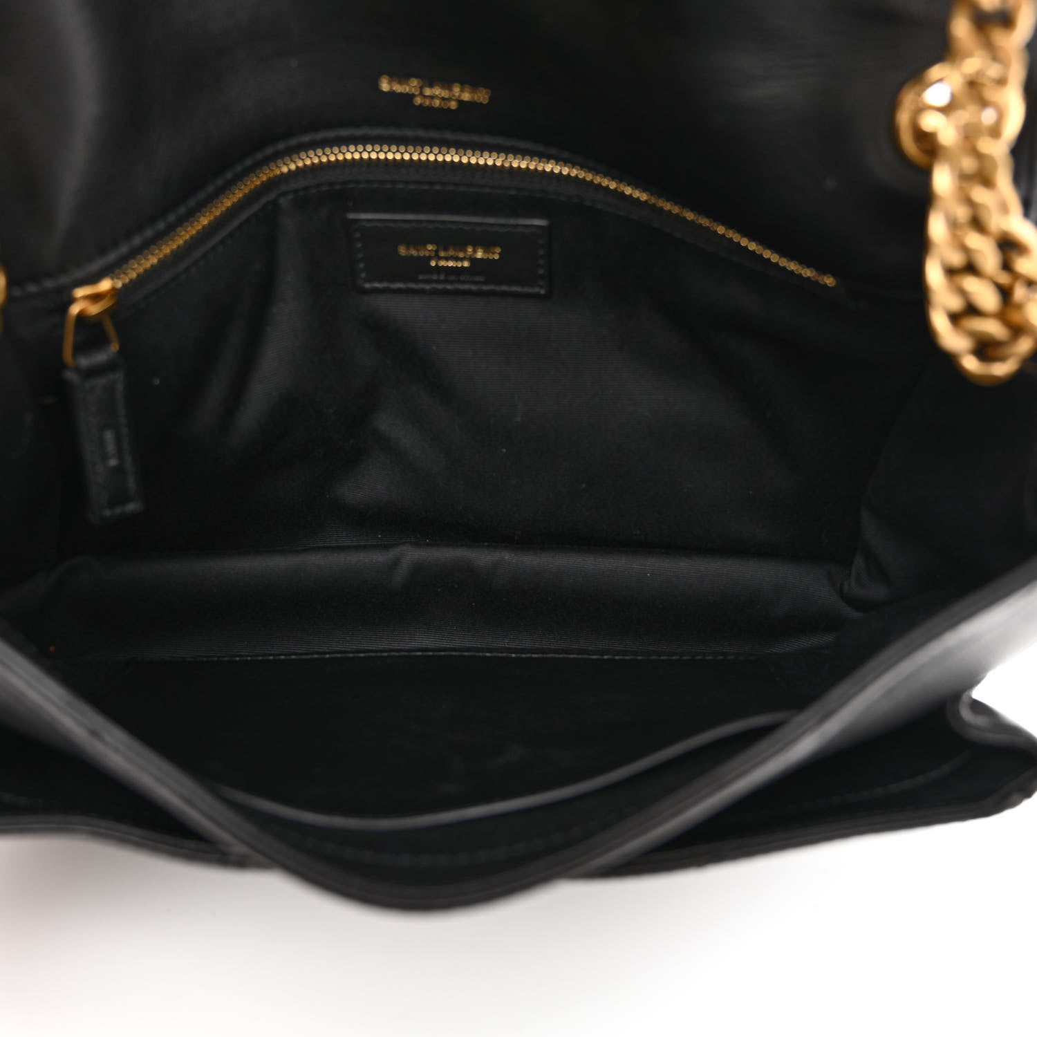 Saint Laurent Lambskin Matelasse Monogram Medium Niki Chain Satchel Black 5 of 16