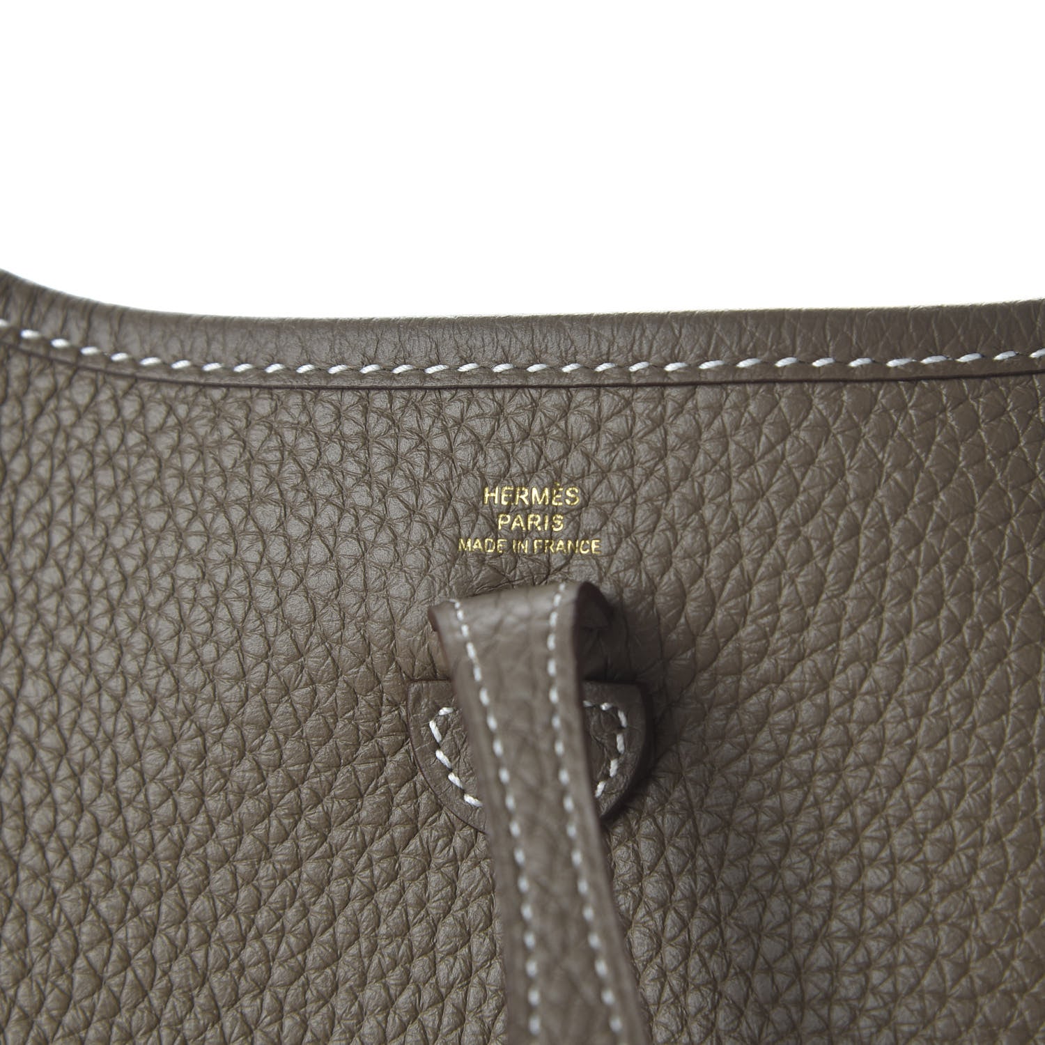 Hermes Taurillon Clemence Amazone Evelyne TPM Etoupe Bleu Indigo 8 of 10