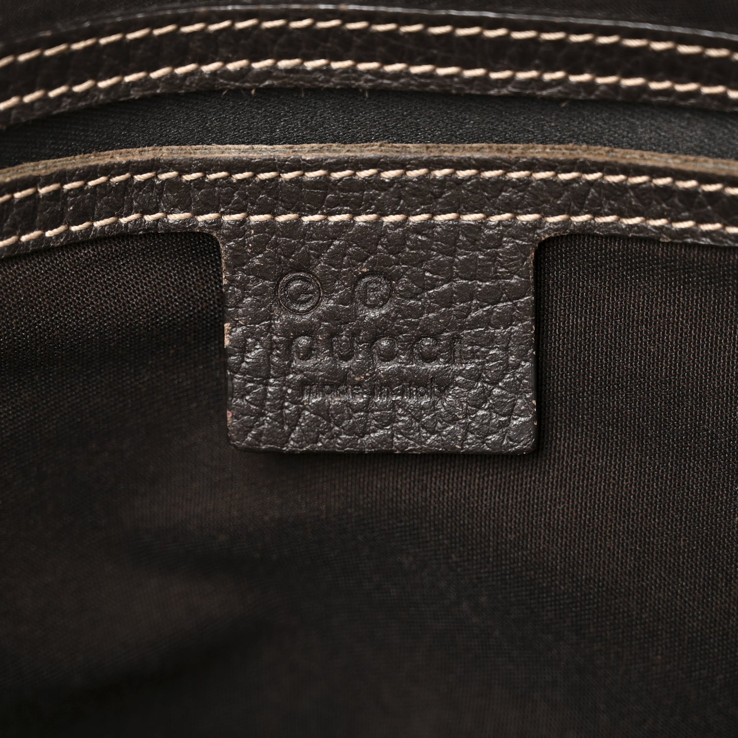 Crystal Monogram Medium Joy Boston Dark Brown
