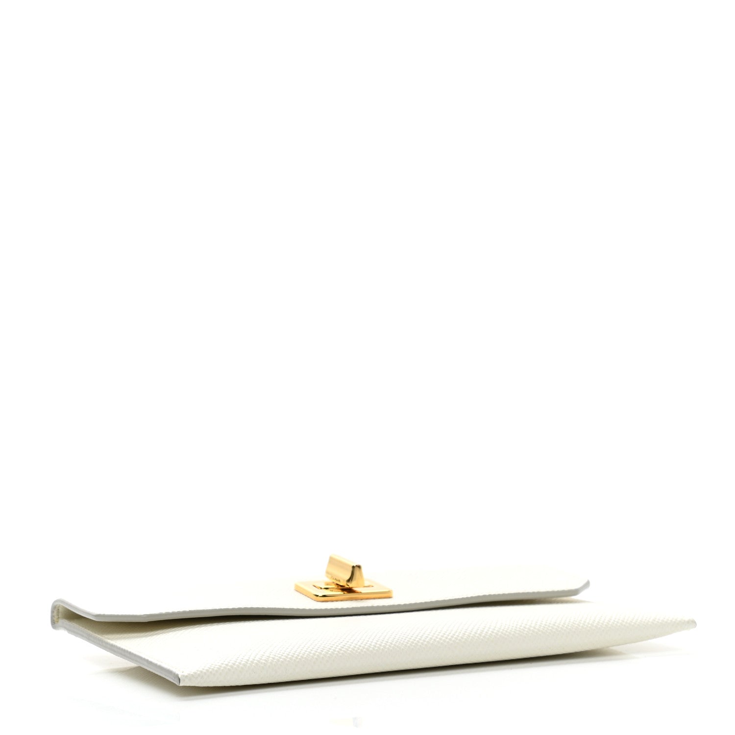 Prada Saffiano Envelope Clutch White 4 of 8