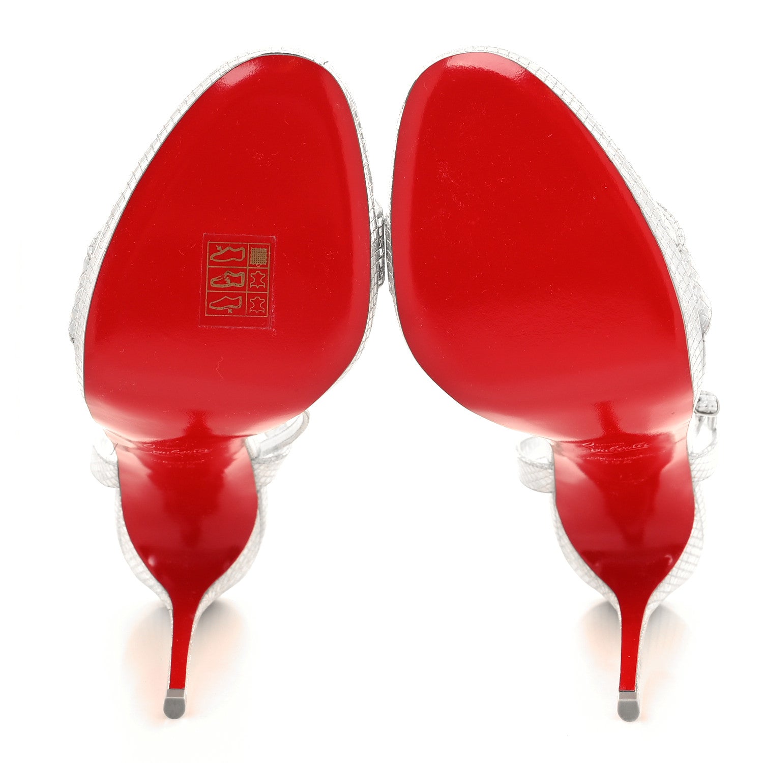 Christian Louboutin Micro 3D Loubi Queen 120 Pumps 39.5 Silver 5 of 8