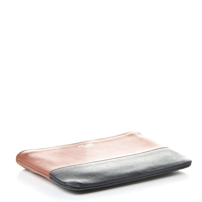 Celine Lambskin Bi-Color Solo Coin Card Case Terracotta Navy 4 of 11