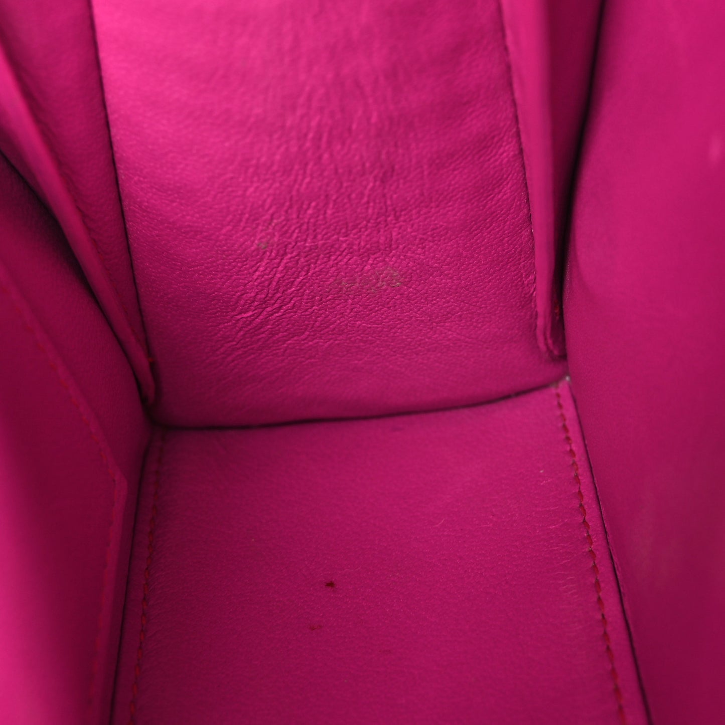 Shiny Calfskin Crocodile Embossed Small Hourglass Sling Shoulder Bag Fuchsia