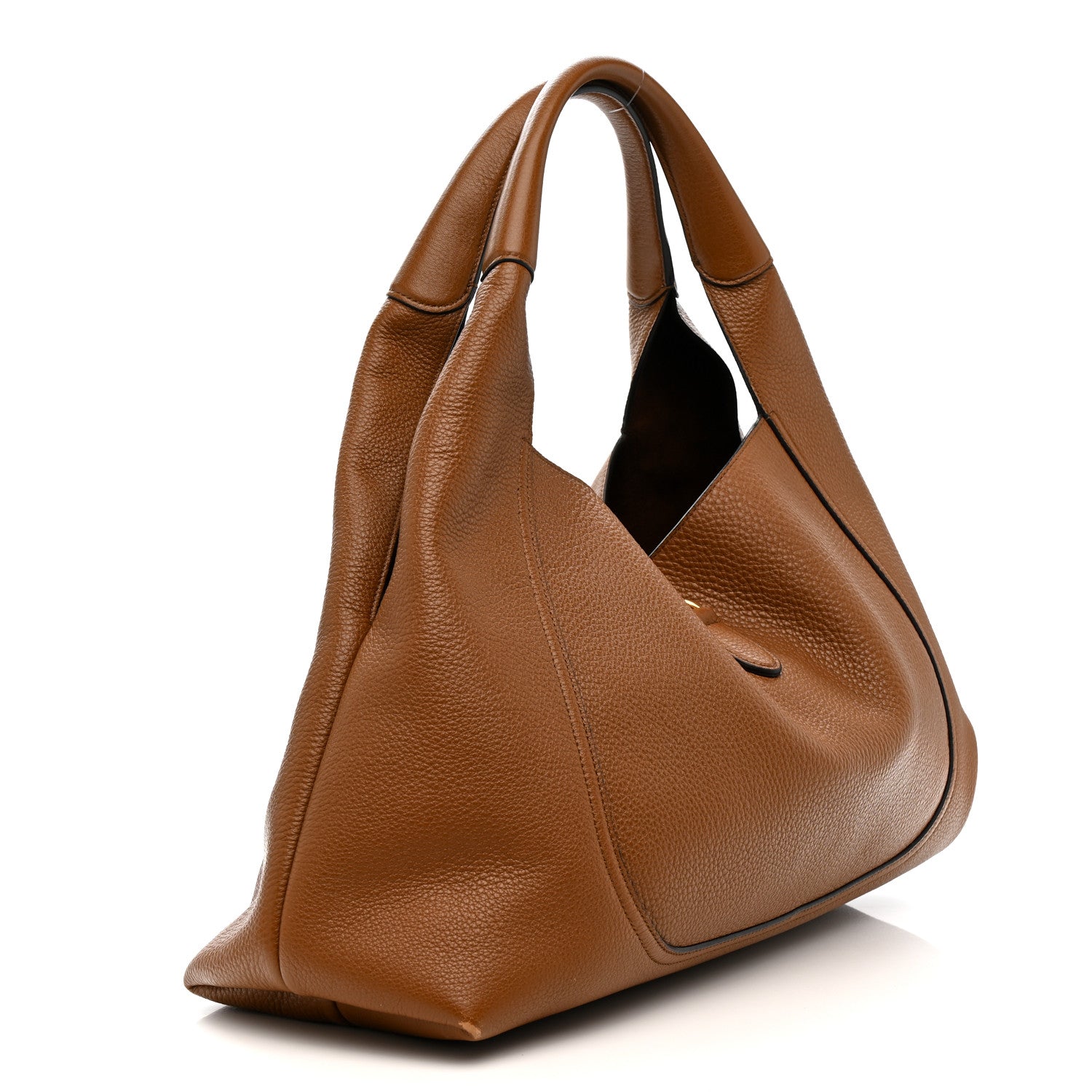 Gucci Grained Calfskin Softbit Maxi Shoulder Bag Brown 4 of 13