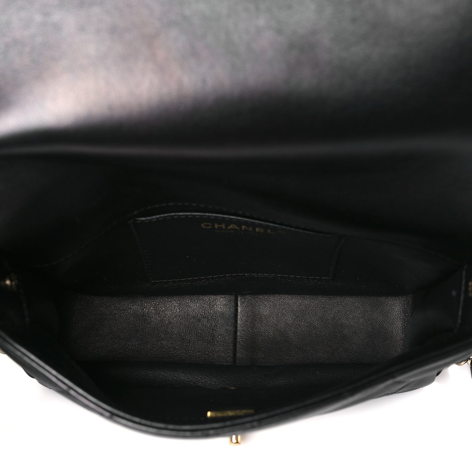 Chanel Lambskin Quilted Small Chain Rows Flap Black 6 of 11