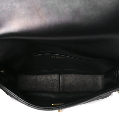 Chanel Lambskin Quilted Small Chain Rows Flap Black 6 of 11