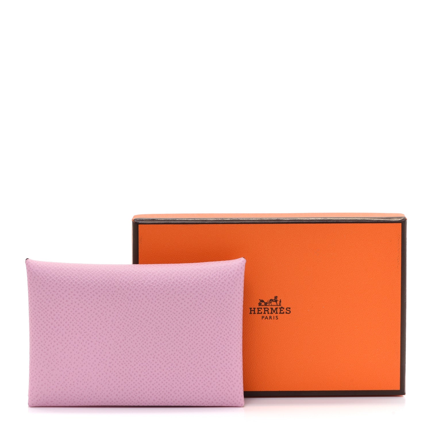 Hermes Epsom Calvi Card Case Mauve Sylvestre 8 of 8