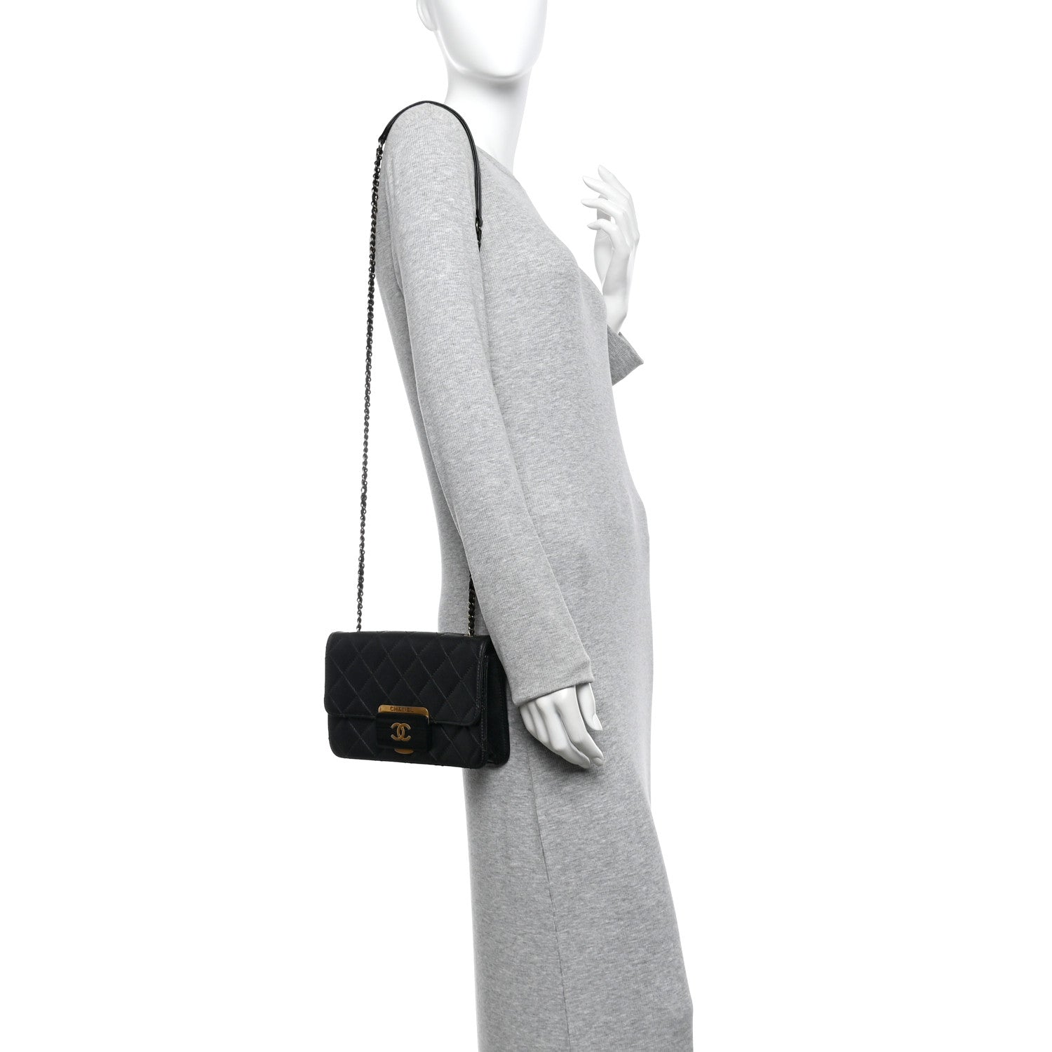 Chanel Sheepskin Quilted Mini Beauty Lock Flap Black 2 of 14