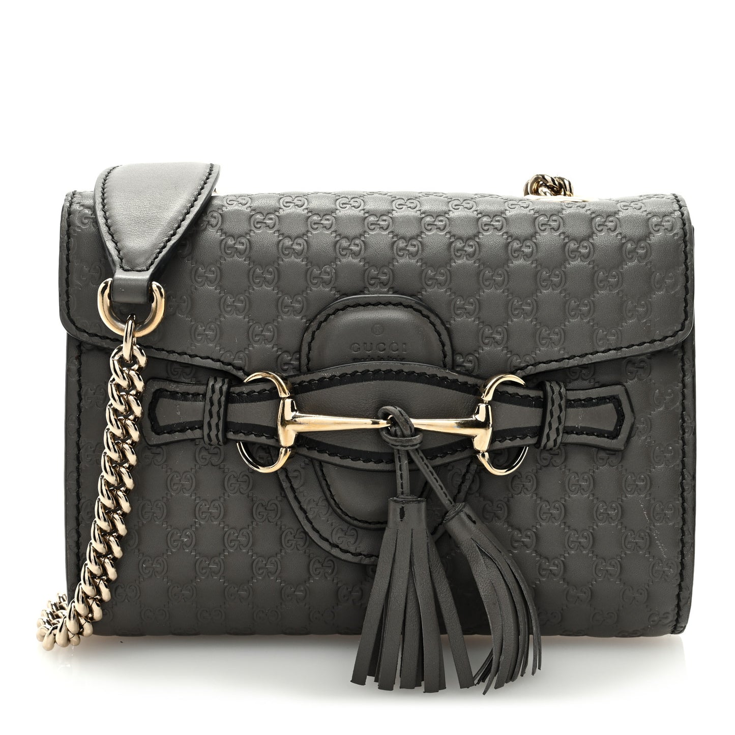 Soft Microguccissima Mini Emily Chain Shoulder Bag Loess