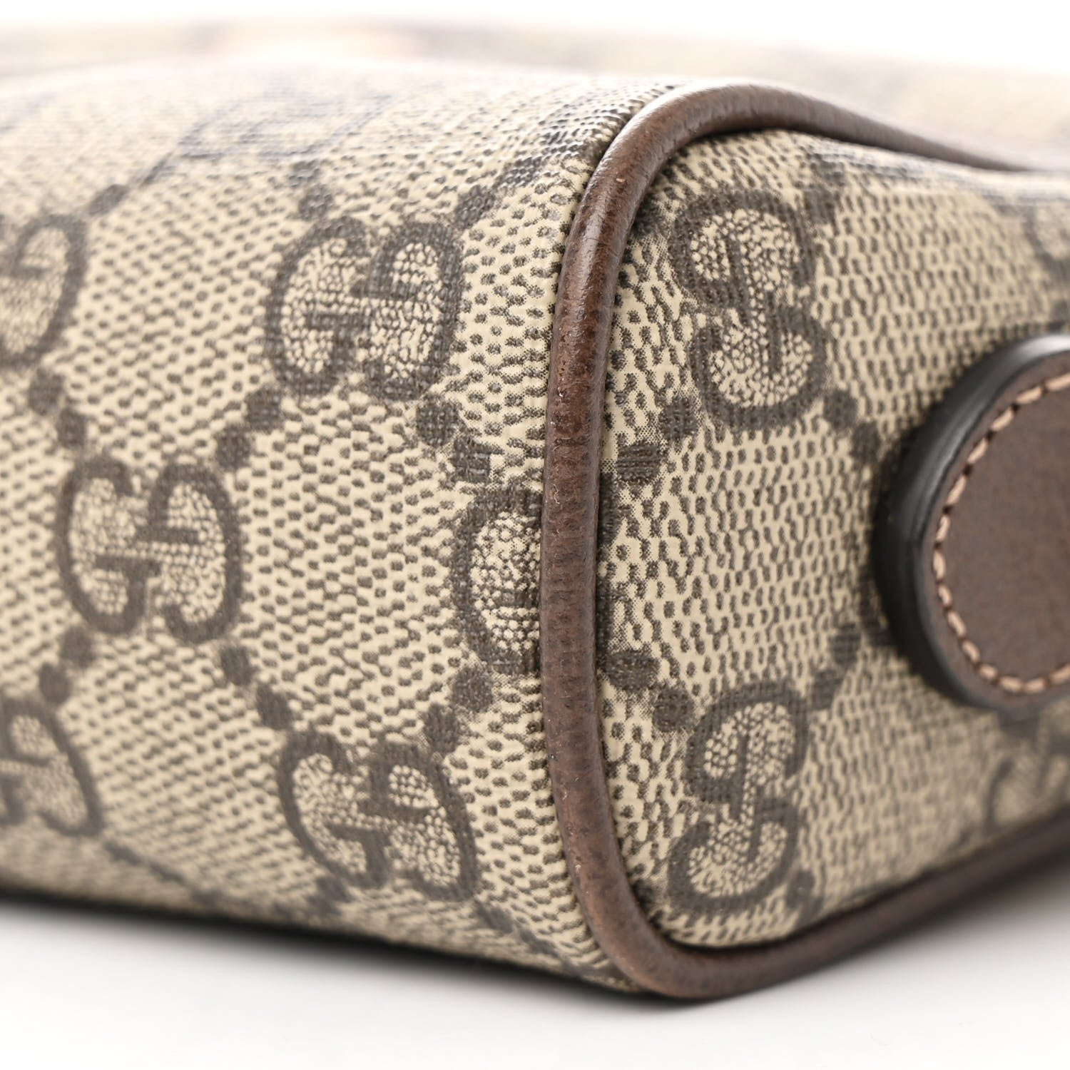 Gucci GG Supreme Monogram Web Mini Ophidia Shoulder Bag Brown 10 of 13