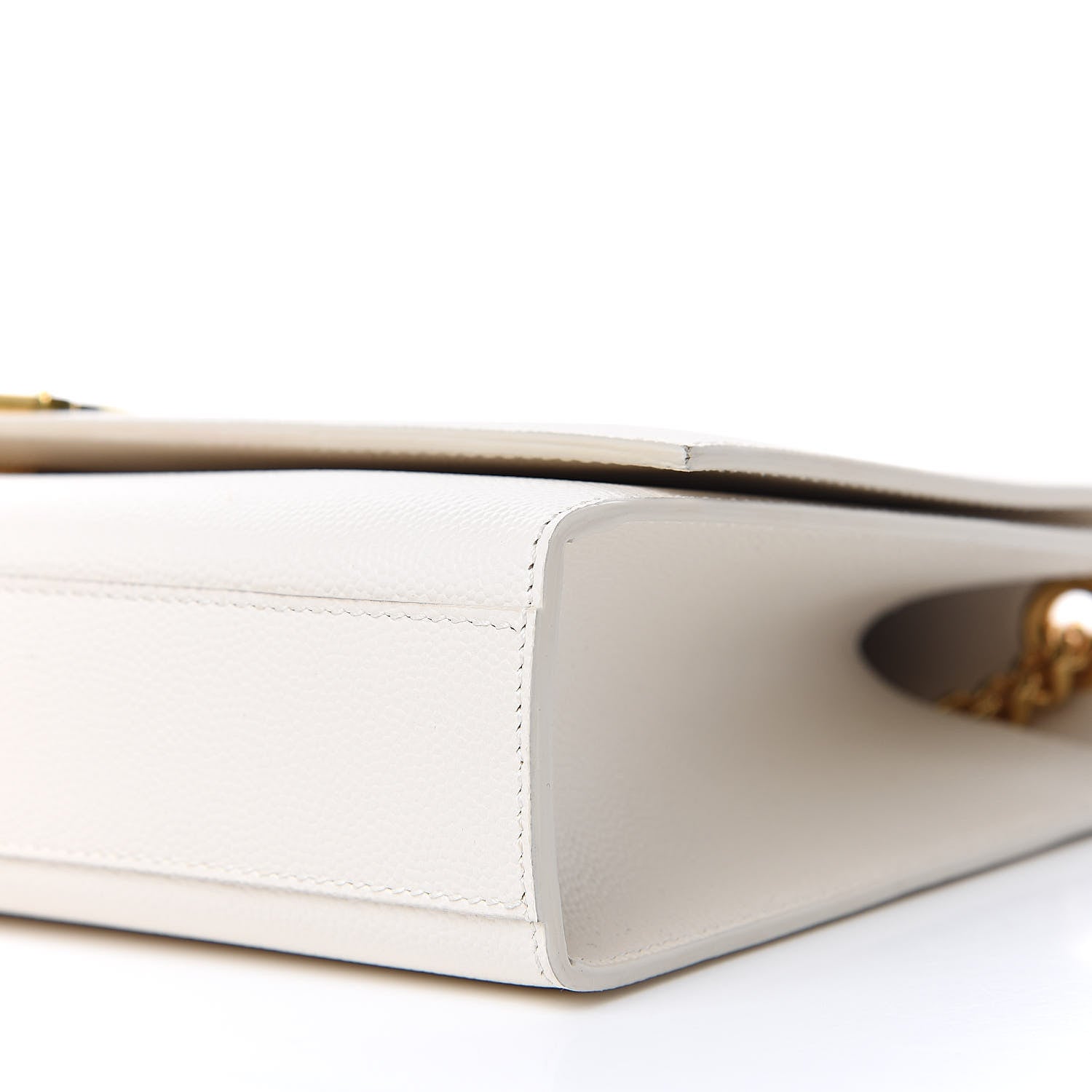 Saint Laurent Grain De Poudre Medium Classic Monogram Kate Satchel Porcellana 8 of 12