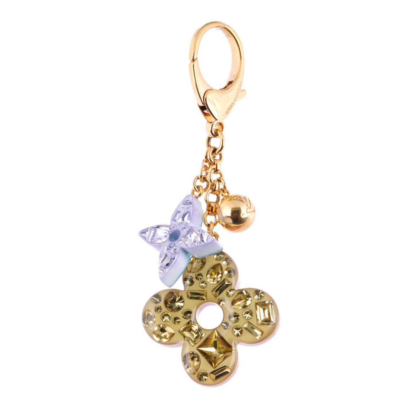 Resin Strass Glam Flower Bag Charm