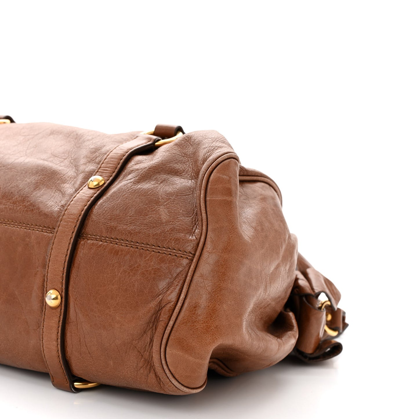 Vitello Lux Bow Bag Brown