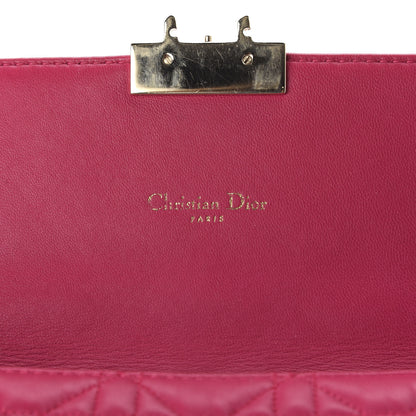 Christian Dior Lambskin Cannage Miss Dior Promenade Pouch Fuchsia 8 of 13