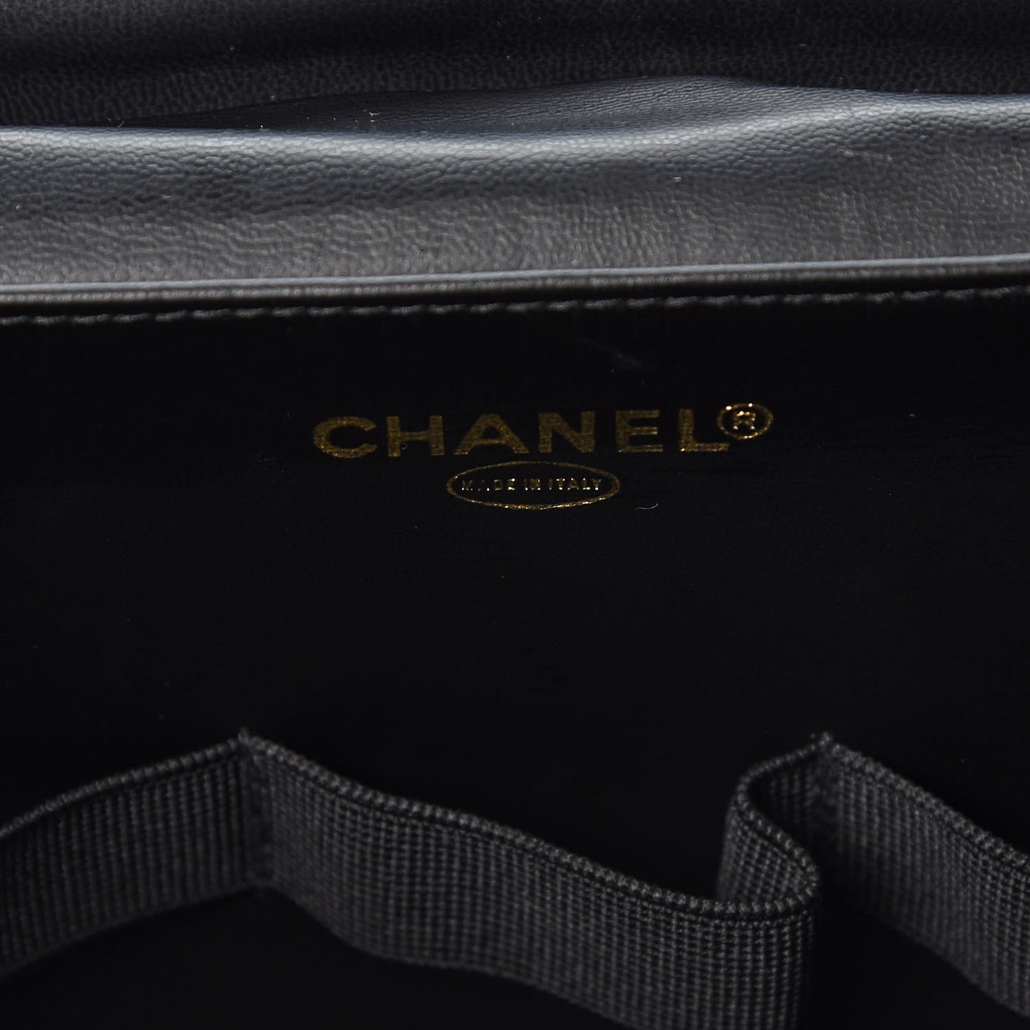 Patent Large Cosmetic Train Case Black