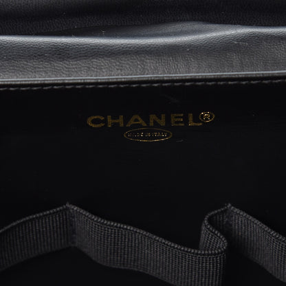 Chanel Patent Large Cosmetic Train Case Black 6 of 8