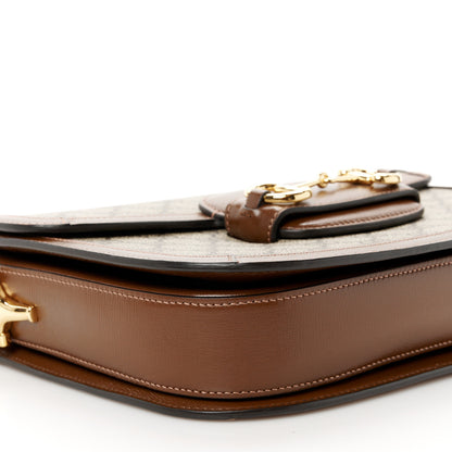 Gucci GG Supreme Monogram Horsebit 1955 Shoulder Bag Beige Brown Sugar 12 of 13