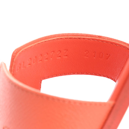Hermes Epsom Oran Sandals 39.5 Orange Poppy 7 of 14