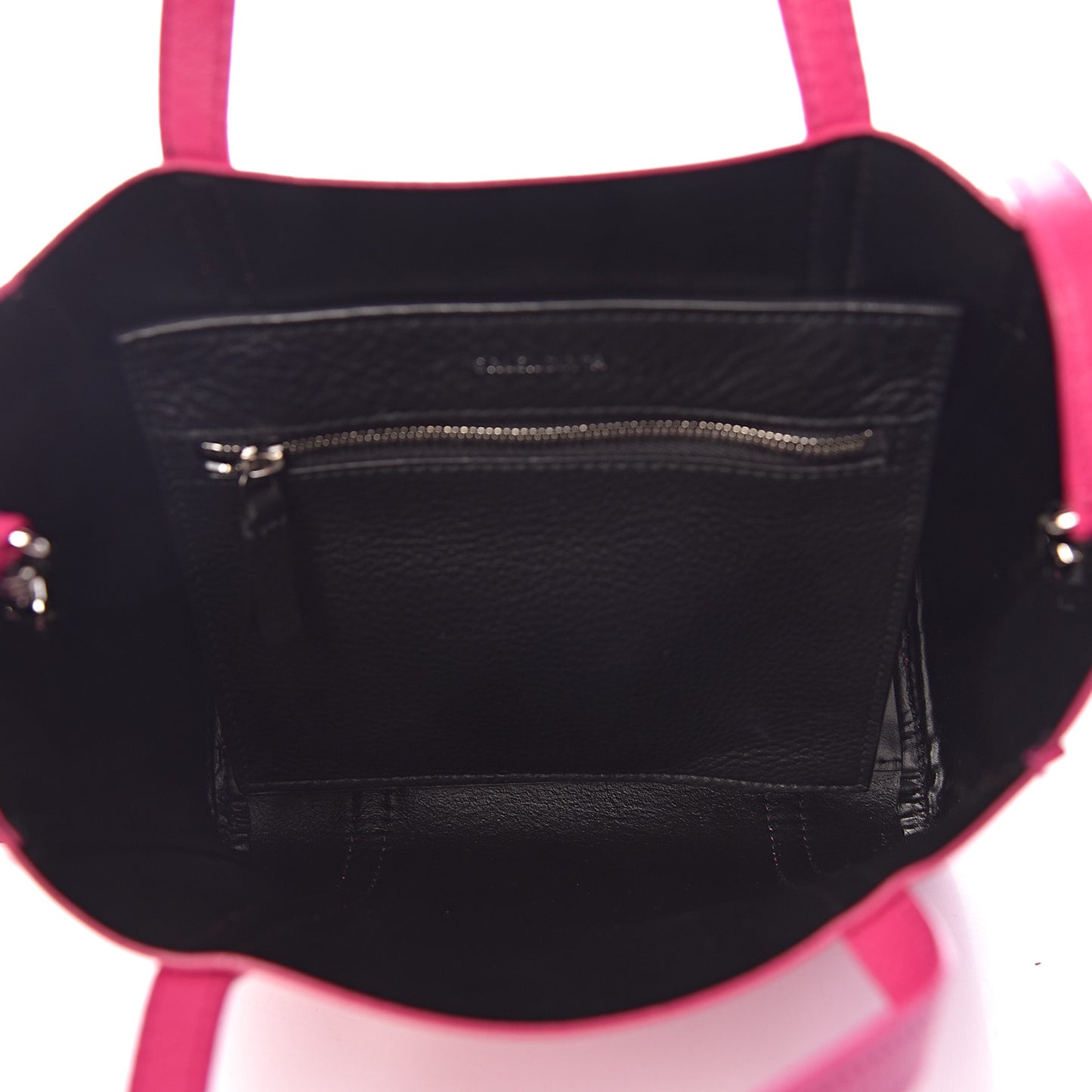 Calfskin XXS Everyday Tote Rose Magenta Black