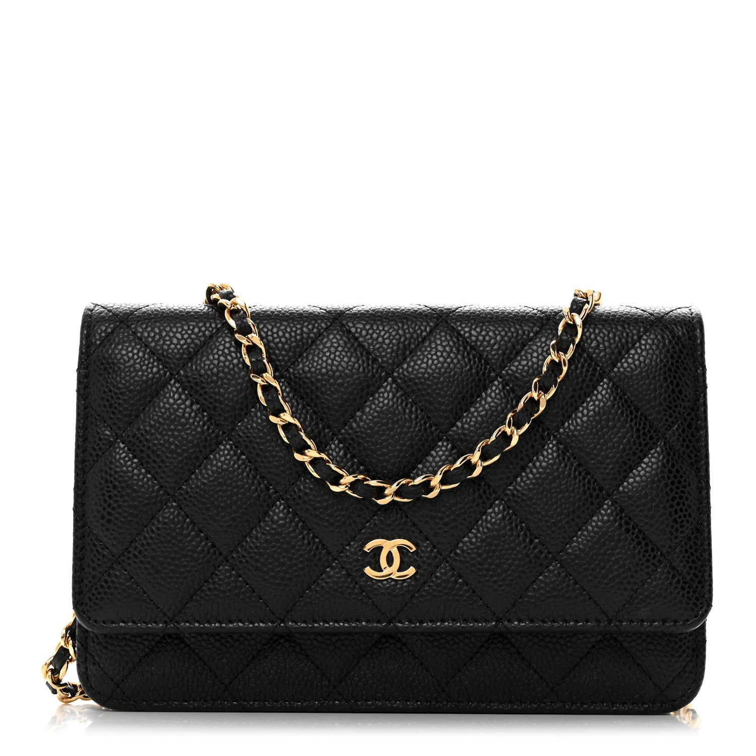 Chanel Caviar Quilted Wallet on Chain WOC Black 1 of 11