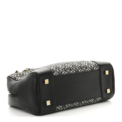 Loewe Jacquard Anagram Calfskin Amazona 28 Black Navy 4 of 12
