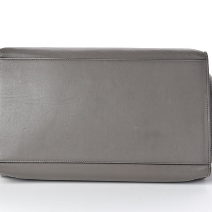 Celine Crocodile Embossed Calfskin Suede Large Trapeze Grey 12 of 16