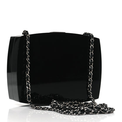 Chanel Plexiglass Compact Box Clutch Black 3 of 10