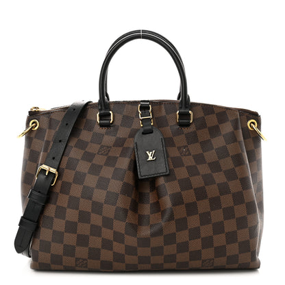 Louis Vuitton Damier Ebene Odeon Tote MM Black 1 of 12