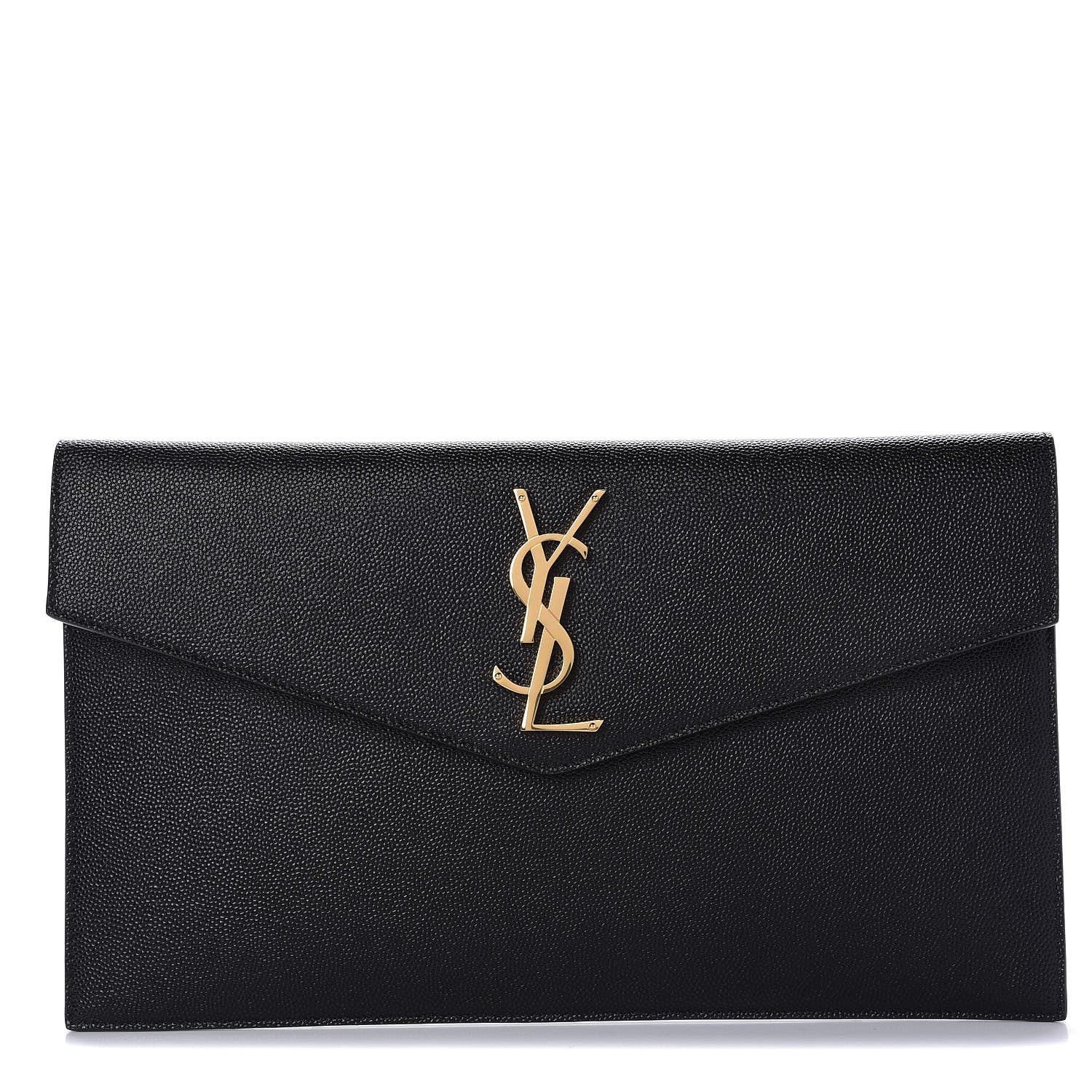 Saint Laurent Grain De Poudre Uptown Pouch Black 1 of 11