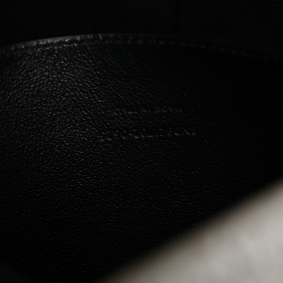 Grained Lambskin Large Cassandre Chain Pouch Light Musk