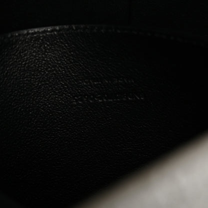 Saint Laurent Grained Lambskin Large Cassandre Chain Pouch Light Musk 7 of 10