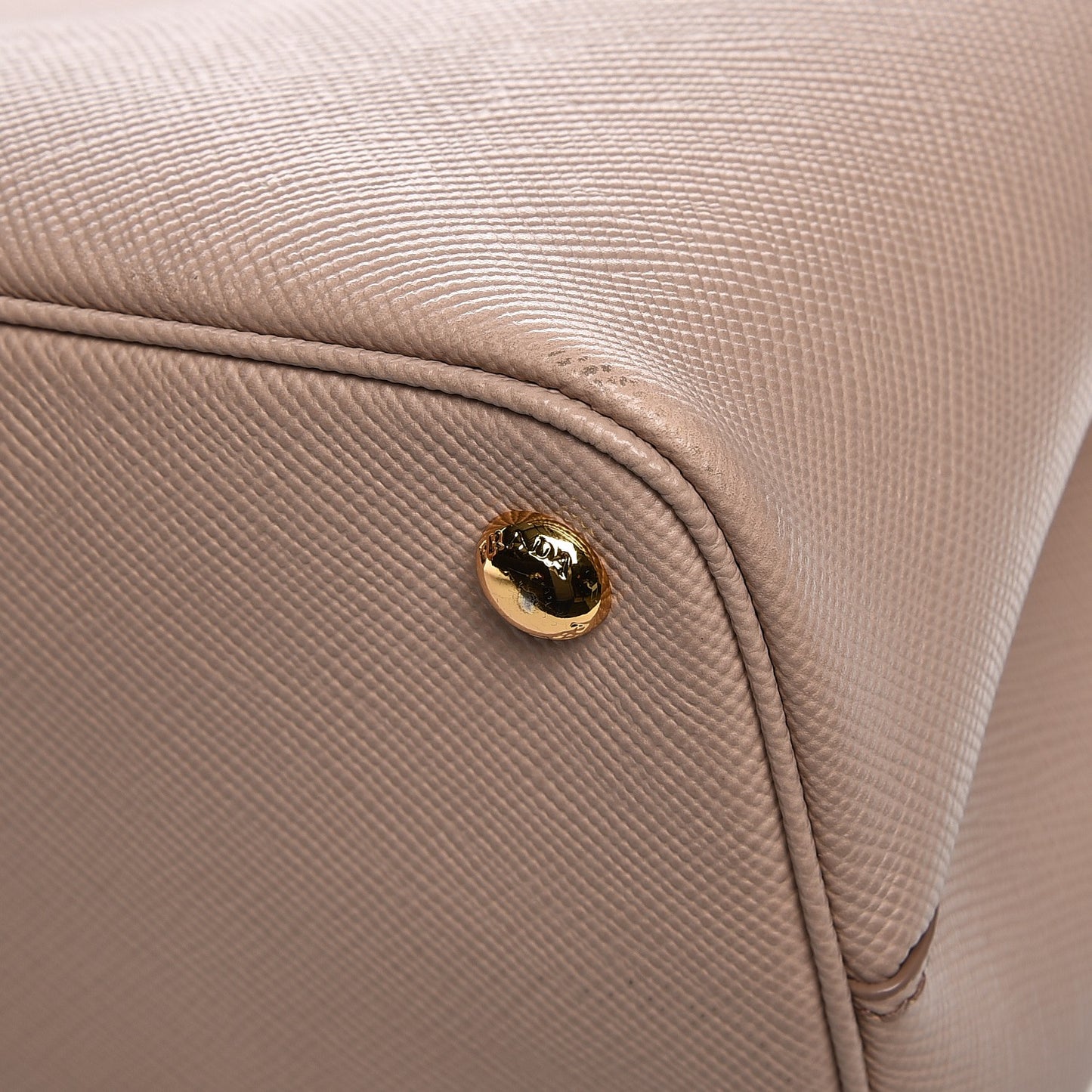 Saffiano Cuir Small Double Bag Cammeo Rosa