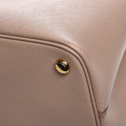 Prada Saffiano Cuir Small Double Bag Cammeo Rosa 14 of 14