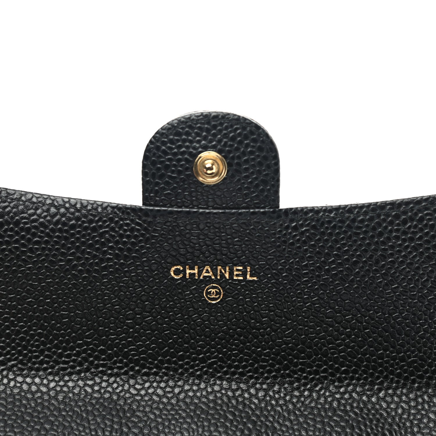 Chanel Caviar Quilted Large Gusset Flap Wallet Black 5 of 9