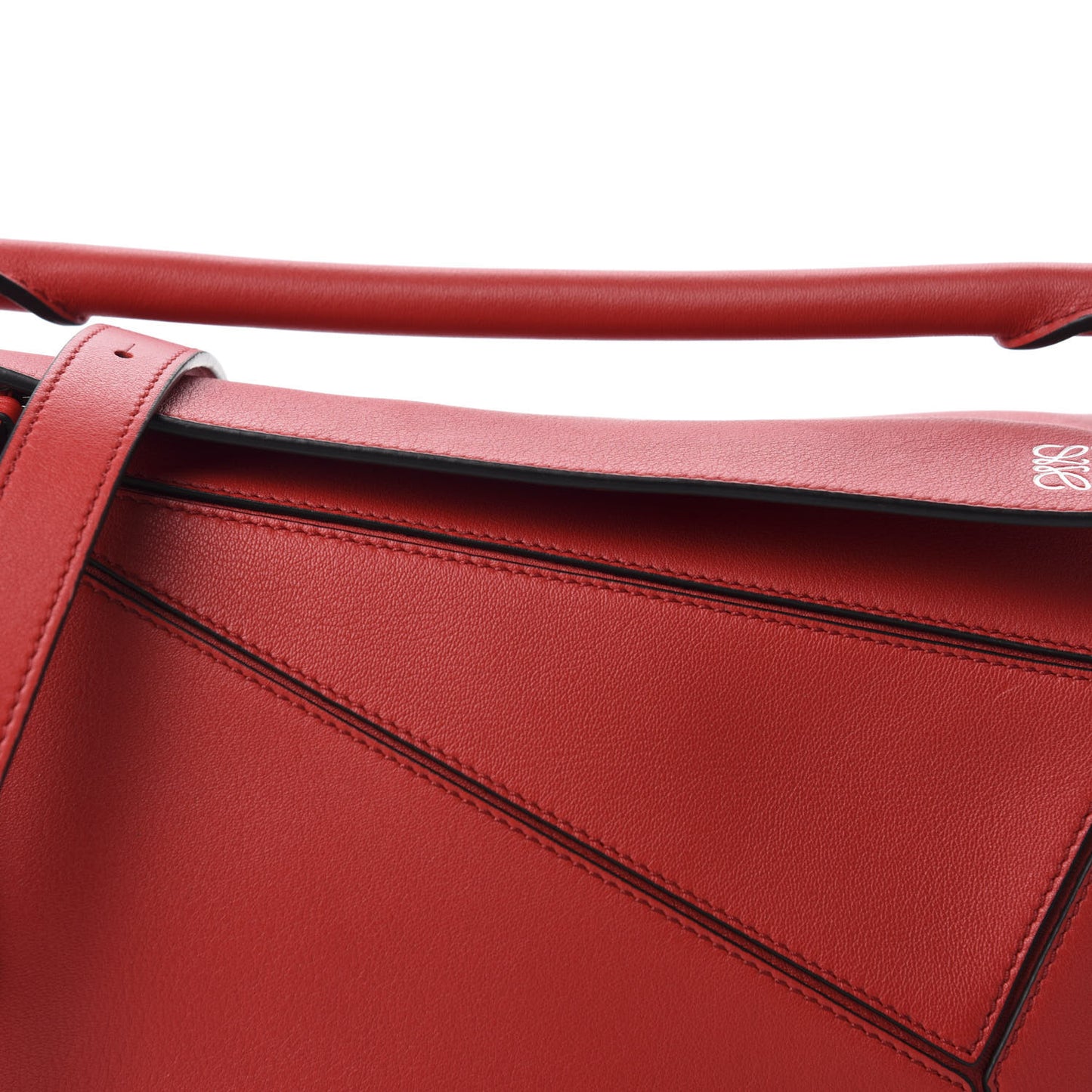 Calfskin Small Puzzle Bag Scarlet