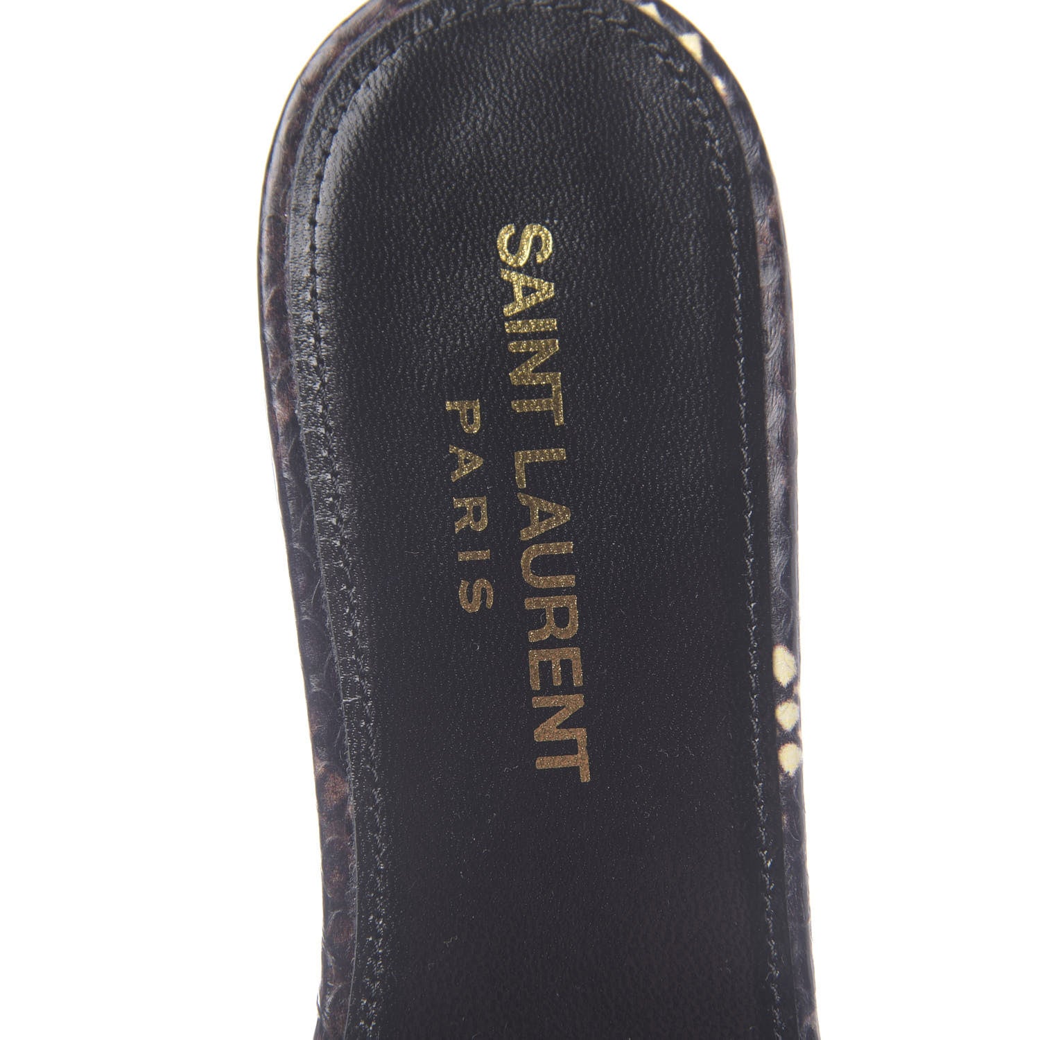 Saint Laurent Snakeskin Tribute 05 Slide Sandals 37 Moro 6 of 9