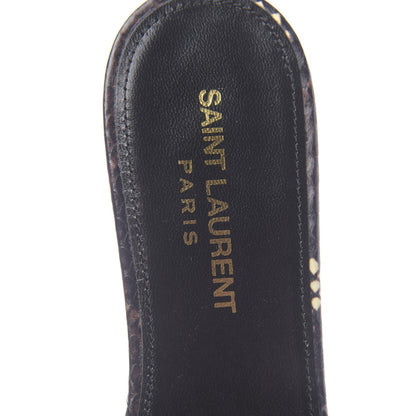 Saint Laurent Snakeskin Tribute 05 Slide Sandals 37 Moro 6 of 9
