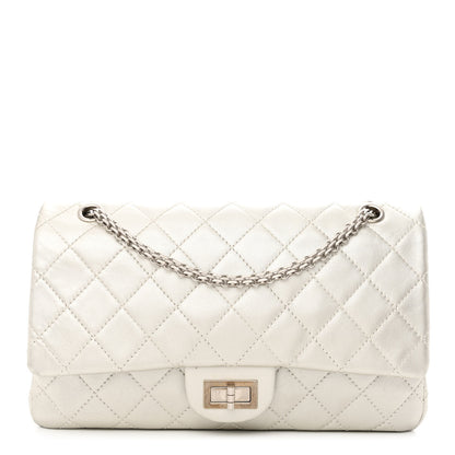 Chanel Metallic Lambskin Quilted 2.55 Reissue 227 Flap Silver 1 of 12