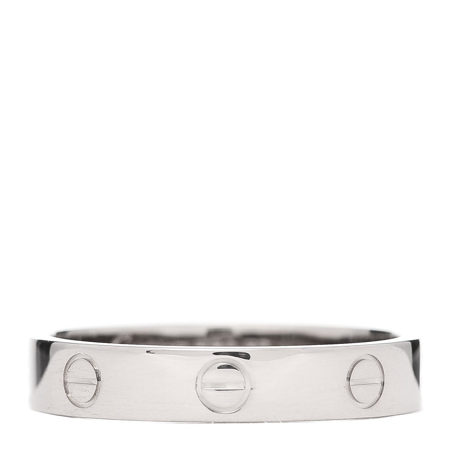 18K White Gold 3.5mm LOVE Wedding Band Ring 59 8.75