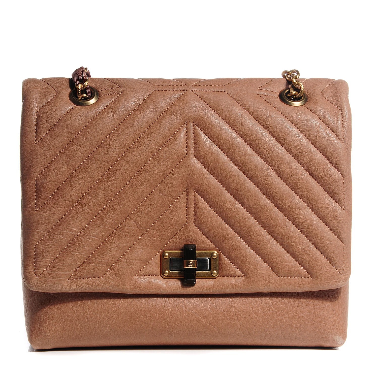 Lanvin Lambskin Quilted Medium Happy Shoulder Bag Mastic 1 of 9