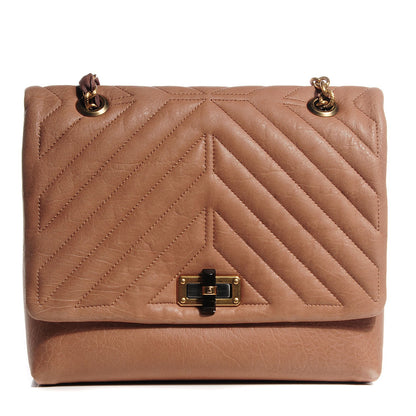 Lanvin Lambskin Quilted Medium Happy Shoulder Bag Mastic 1 of 9