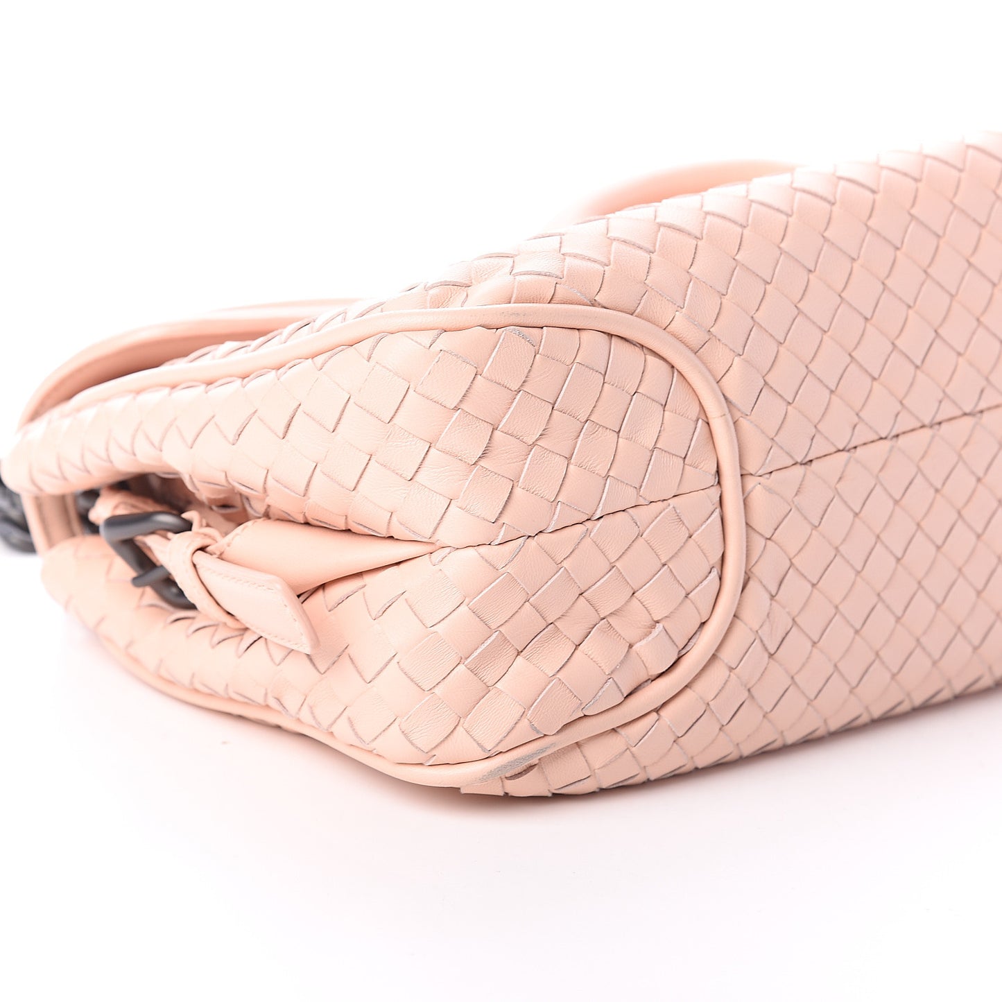 Nappa Intrecciato Rialto Shoulder Bag Flamingo