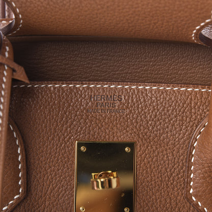 Hermes Natural Barenia Faubourg Birkin 30 Fauve 8 of 10