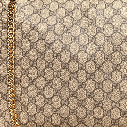 Gucci GG Supreme Monogram Large Linea A Hobo Light Brown 9 of 11