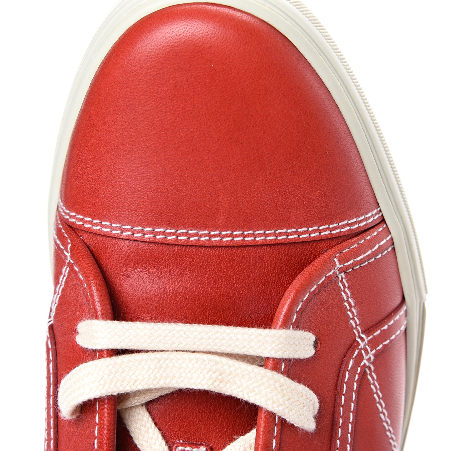 Calfskin Womens Interlocking G Sneakers 40 Red