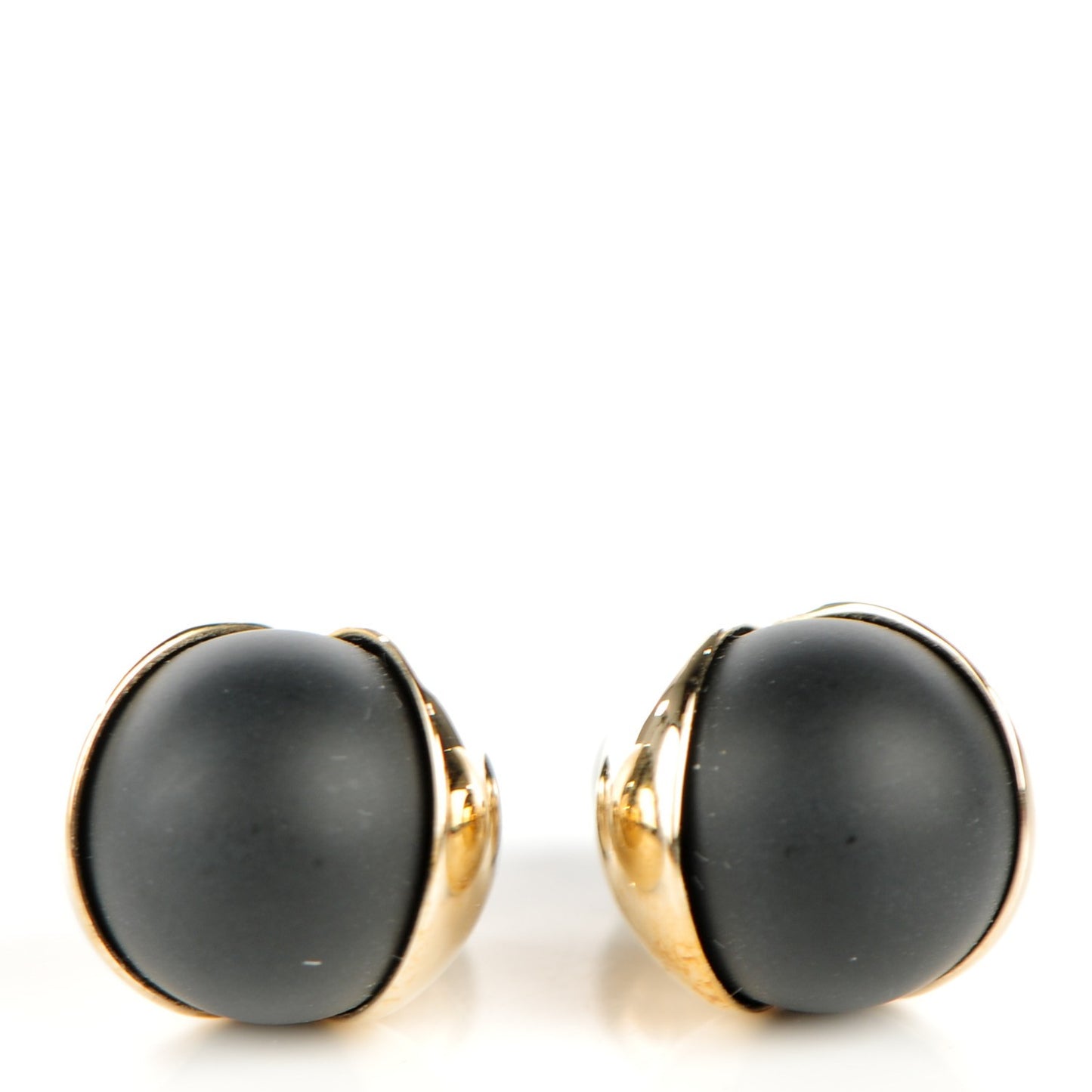 Mise En Dior Tribal Earrings Matte Black Gold