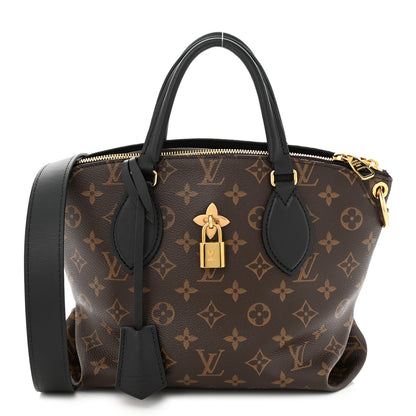 Louis Vuitton Monogram Flower Zipped Tote PM Black 1 of 9